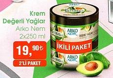 Arko Nem Krem Değerli Yağlar 2x250 ml image