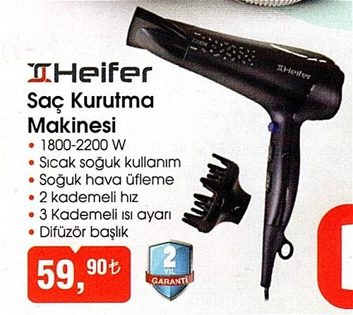 Heifer Sac Kurutma Makinesi 1800 2200 W Indirimde Market
