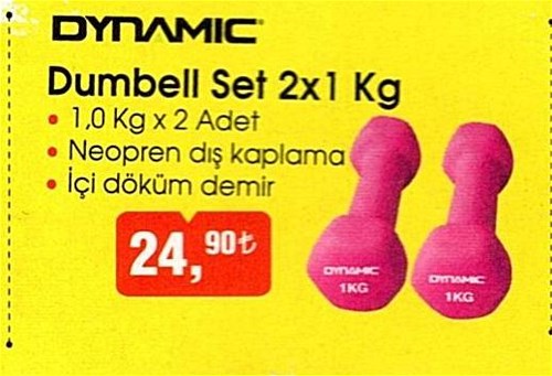 Dynamic Dumbell Set 2x1 Kg image