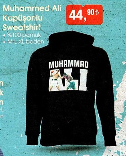Muhammed Ali Kapüşonlu Sweatshirt image