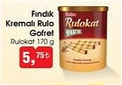 Ülker Rulokat Fındık Kremalı Rulo Gofret 170 g image