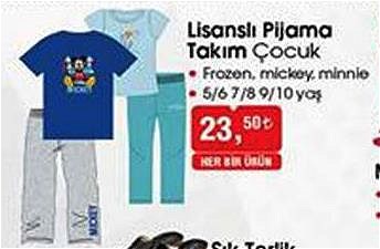 Lisanslı Pijama Takım Çocuk image