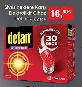 Detan Sivrisineklere Karşı Elektrolikit Cihaz 30 Gece image