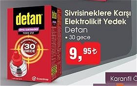 Detan Sivrisineklere Karşı Elektrolikit Yedek 30 Gece image