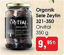 Orvital Organik Sele Zeytin 321-350 350 g image