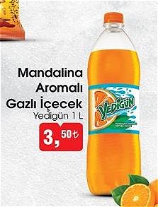 Yedigün Mandalina Aromalı Gazlı İçecek 1 l image