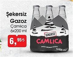 Çamlıca Şekersiz Gazoz 6x200 ml image