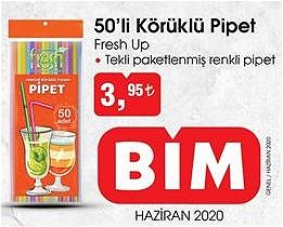 Fresh Up 50'li Körüklü Pipet image