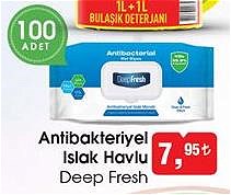 Deep Fresh Antibakteriyel Islak Havlu 100 Adet image