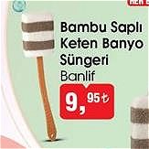 Banlif Bambu Saplı Keten Banyo Süngeri image