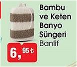 Banlif Bambu ve Keten Banyo Süngeri image