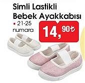 Simli Lastikli Bebek Ayakkabısı image