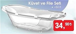 Küvet ve File Seti 50 lt image