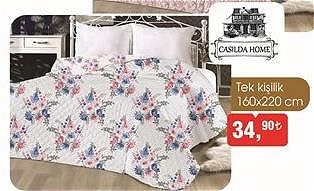 Casilda Home Tek Kişilik Çok Amaçlı Yatak Örtüsü 160x220 cm image