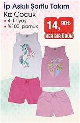 İp Askılı Şortlu Takım Kız Çocuk image