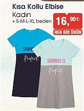 Kısa Kollu Elbise Kadın image