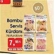 Naturalove Bambu Servis Kürdanı 50'li image