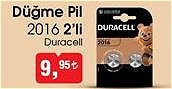 Duracell Düğme Pil 2016 2'li image