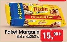 Bizim Paket Margarin 6x250 g image