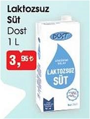 Dost Laktozsuz SÜt 1 l image