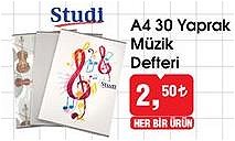 Studi A4 30 Yaprak Müzik Defteri image