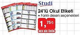 Studi 24'lü Okul Etiketi image