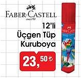 Faber-Castell 12'li Üçgen Tüp Kuru Boya image