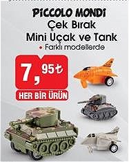 Piccolo Mondi Çek Bırak Mini Uçak ve Tank image