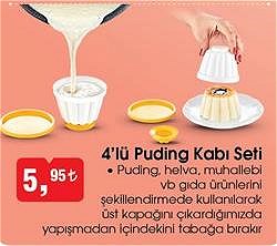 4'lü Puding Kabı Seti image
