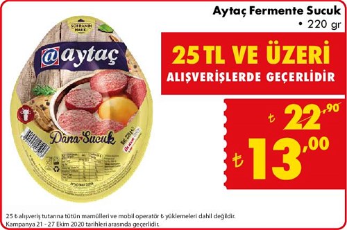 Aytaç Fermente Sucuk 220 gr image