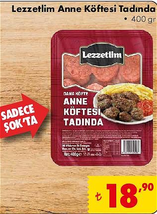Lezzetlim Anne Köftesi Tadında 400 gr image