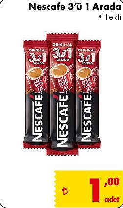 Nescafe 3'ü 1 Arada Tekli image