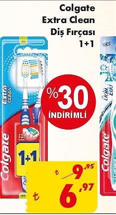 Colgate Extra Clean Diş Fırçası 1+1 image