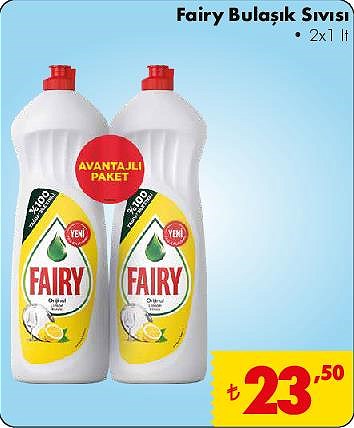 Fairy Bulaşık Sıvısı 2x1 l image