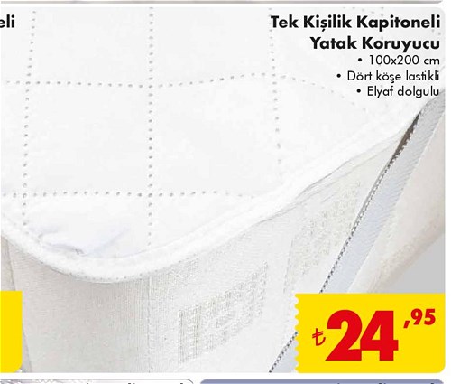 Çift Kişilik Kapitoneli Yatak Koruyucu 100x200 cm image