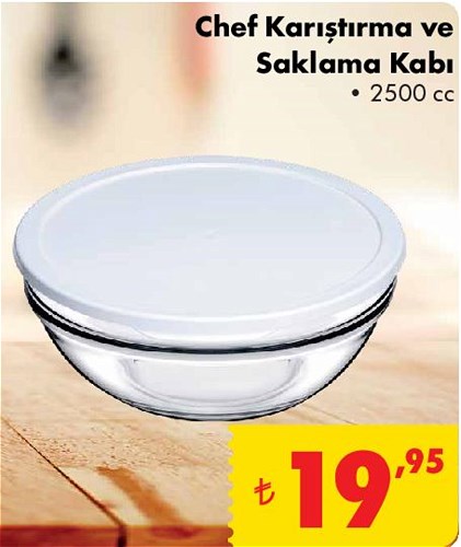 Paşabahçe Chef Karıştırma ve Saklama Kabı 2500 cc image