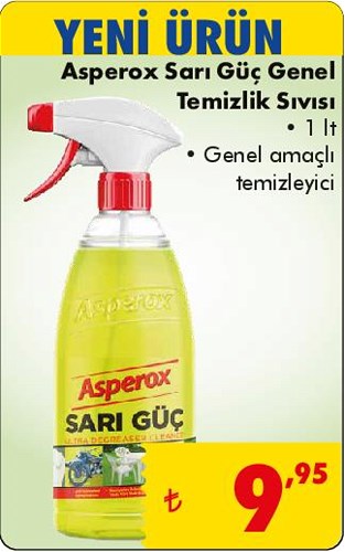 Asperox Sarı Güç Genel Temizlik Sıvısı 1 lt image