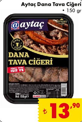 Aytaç Dana Tava Ciğeri 150 gr image