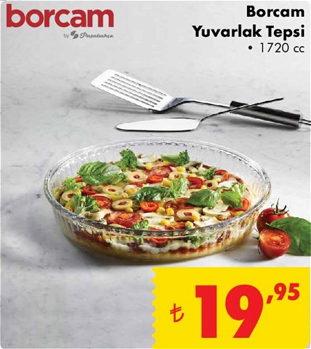 Paşabahçe Borcam Yuvarlak Tepsi 1720 cc image