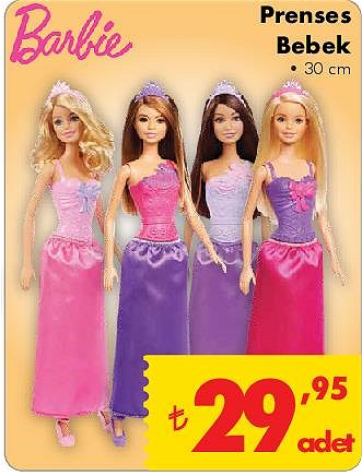 Şok Barbie Prenses Bebek 30 cm