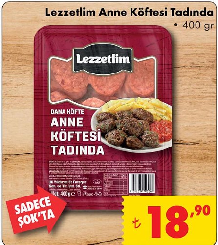 Lezzetlim Anne Köftesi Tadında 400 gr image