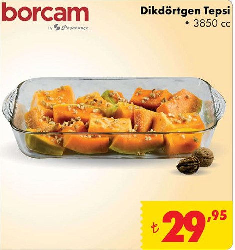 Paşabahçe Borcam Dikdörtgen Tepsi 3850 cc image