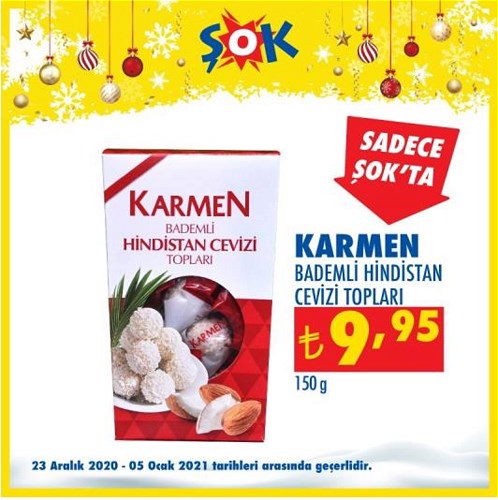 Karmen Bademli Hindistan Cevizi Topları 150 gr image