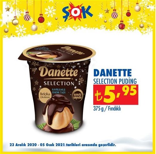 Danette Selection Puding Fındıklı 375 g image