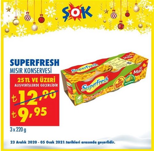 SuperFresh Mısır Konservesi 3x220 g image