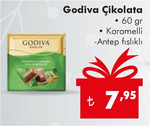 Godiva Çikolata Antep Fıstıklı-Karamelli 60 g image