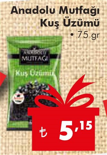 Anadolu Mutfağı Kuş Üzümü 75 g image