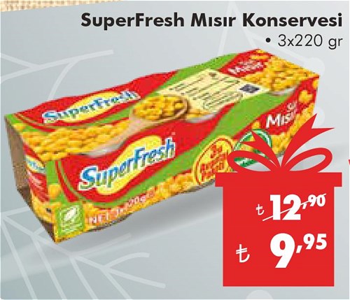 SuperFresh Mısır Konservesi 3x220 g image