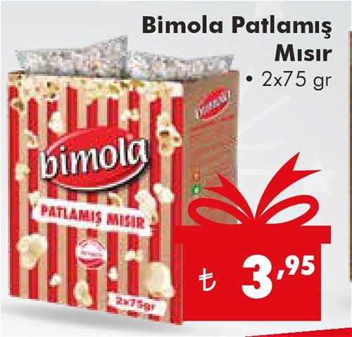 Bimola Patlamış Mısır 2x75 g image