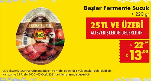 Beşler Fermente Sucuk 220 g image